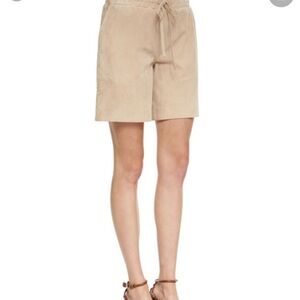 Victoria Beckham Bermuda Suede shorts